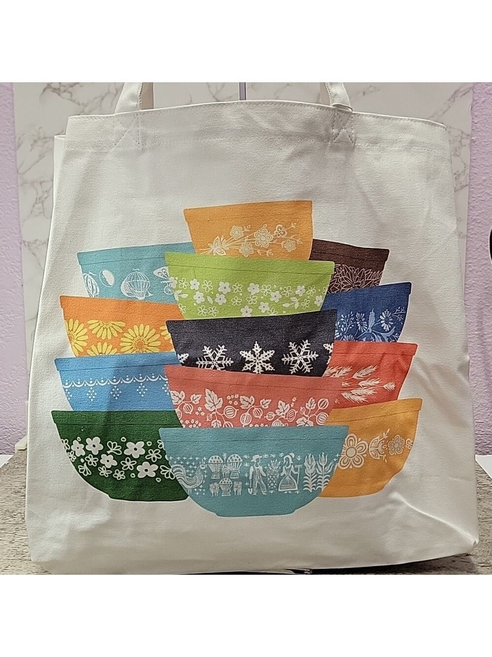 Large Pyrex Bowls Tote Bag - Picture 2 of 4